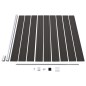 vidaXL Panel de valla WPC negro 175x186 cm vidaXL Panel de valla WPC negro 175x186 cm