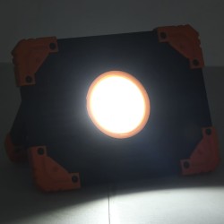 vidaXL Foco LED portátil ABS 10 W blanco frío