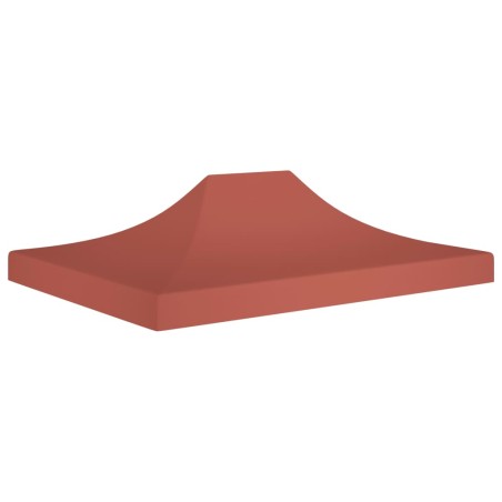 vidaXL Techo de carpa para celebraciones color terracota 4x3m 270g/m²