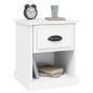 vidaXL Mesitas de noche 2 uds madera contrachapada blanco 39x39x47,5cm vidaXL Mesitas de noche 2 uds madera contrachapada blanco 39x39x47,5cm