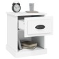 vidaXL Mesitas de noche 2 uds madera contrachapada blanco 39x39x47,5cm vidaXL Mesitas de noche 2 uds madera contrachapada blanco 39x39x47,5cm