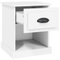 vidaXL Mesitas de noche 2 uds madera contrachapada blanco 39x39x47,5cm vidaXL Mesitas de noche 2 uds madera contrachapada blanco 39x39x47,5cm