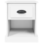 vidaXL Mesitas de noche 2 uds madera contrachapada blanco 39x39x47,5cm vidaXL Mesitas de noche 2 uds madera contrachapada blanco 39x39x47,5cm
