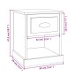 vidaXL Mesitas de noche 2 uds madera contrachapada blanco 39x39x47,5cm vidaXL Mesitas de noche 2 uds madera contrachapada blanco 39x39x47,5cm