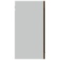 vidaXL Armario vitrina colgante madera roble ahumado 80x31x60 cm