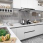 vidaXL Láminas autoadhesivas muebles PVC blanco 500x90 cm vidaXL Láminas autoadhesivas muebles PVC blanco 500x90 cm
