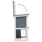vidaXL Jaula conejera con 1 puerta madera gris vidaXL Jaula conejera con 1 puerta madera gris