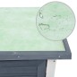 vidaXL Jaula conejera con 1 puerta madera gris vidaXL Jaula conejera con 1 puerta madera gris
