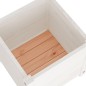 vidaXL Jardinera de madera maciza de pino blanco 40x40x40 cm vidaXL Jardinera de madera maciza de pino blanco 40x40x40 cm