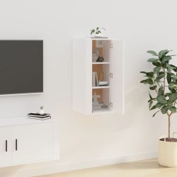 vidaXL Mueble para TV de pared blanco 40x34,5x80 cm