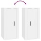 vidaXL Mueble para TV de pared blanco 40x34,5x80 cm