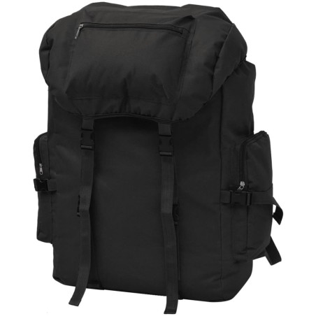 vidaXL Mochila militar 65 L negra