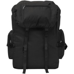 vidaXL Mochila militar 65 L negra
