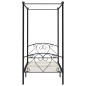 vidaXL Estructura de cama con dosel metal negro 90x200 cm vidaXL Estructura de cama con dosel metal negro 90x200 cm