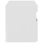 vidaXL Mueble de TV con luces LED blanco brillante 75x35x40 cm