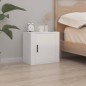 vidaXL Mesitas de noche de pared 2 uds blanco 50x30x47 cm vidaXL Mesitas de noche de pared 2 uds blanco 50x30x47 cm
