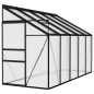 vidaXL Invernadero de aluminio gris antracita 6,23 m³ vidaXL Invernadero de aluminio gris antracita 6,23 m³