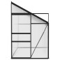 vidaXL Invernadero de aluminio gris antracita 6,23 m³ vidaXL Invernadero de aluminio gris antracita 6,23 m³