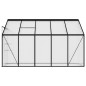 vidaXL Invernadero de aluminio gris antracita 6,23 m³ vidaXL Invernadero de aluminio gris antracita 6,23 m³