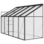 vidaXL Invernadero de aluminio gris antracita 6,23 m³ vidaXL Invernadero de aluminio gris antracita 6,23 m³