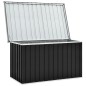 vidaXL Caja de almacenaje para jardín gris antracita 149x99x93 cm