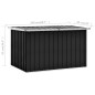 vidaXL Caja de almacenaje para jardín gris antracita 149x99x93 cm