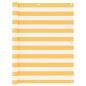 vidaXL Toldo para balcón tela oxford blanco y amarillo 120x500 cm