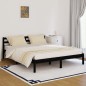 vidaXL Estructura de cama madera maciza de pino negro 160x200 cm vidaXL Estructura de cama madera maciza de pino negro 160x200 cm