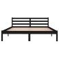 vidaXL Estructura de cama madera maciza de pino negro 160x200 cm vidaXL Estructura de cama madera maciza de pino negro 160x200 cm