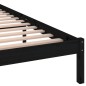 vidaXL Estructura de cama madera maciza de pino negro 160x200 cm vidaXL Estructura de cama madera maciza de pino negro 160x200 cm