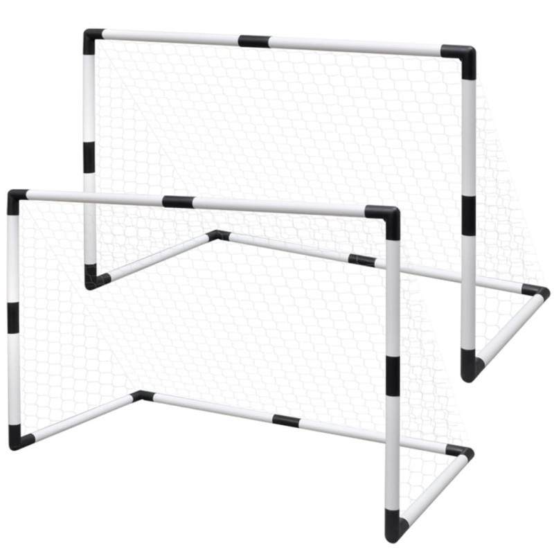 vidaXL Mini porterías de fútbol 2 unidades 91,5x48x61 cm vidaXL Mini porterías de fútbol 2 unidades 91,5x48x61 cm