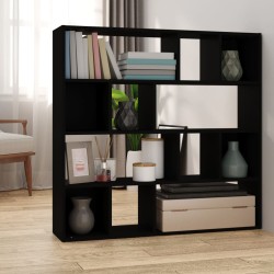 vidaXL Estantería de libros/divisor de espacios negro 105x24x102 cm