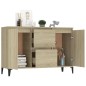 vidaXL Aparador madera contrachapada color roble Sonoma 104x35x70 cm