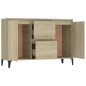 vidaXL Aparador madera contrachapada color roble Sonoma 104x35x70 cm