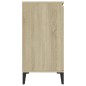 vidaXL Aparador madera contrachapada color roble Sonoma 104x35x70 cm