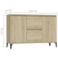 vidaXL Aparador madera contrachapada color roble Sonoma 104x35x70 cm
