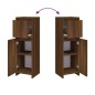 vidaXL Armario de baño madera contrachapada roble marrón 30x30x95 cm vidaXL Armario de baño madera contrachapada roble marrón 30x30x95 cm