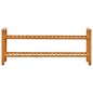 vidaXL Zapatero con 2 estantes madera de roble maciza 100x27x40 cm vidaXL Zapatero con 2 estantes madera de roble maciza 100x27x40 cm