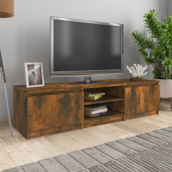 vidaXL Mueble para TV madera contrachapada roble ahumado 140x40x35,5cm