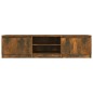 vidaXL Mueble para TV madera contrachapada roble ahumado 140x40x35,5cm vidaXL Mueble para TV madera contrachapada roble ahumado 140x40x35,5cm