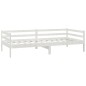 vidaXL Sofá cama con cajones madera de pino maciza blanco 90x200 cm vidaXL Sofá cama con cajones madera de pino maciza blanco 90x200 cm