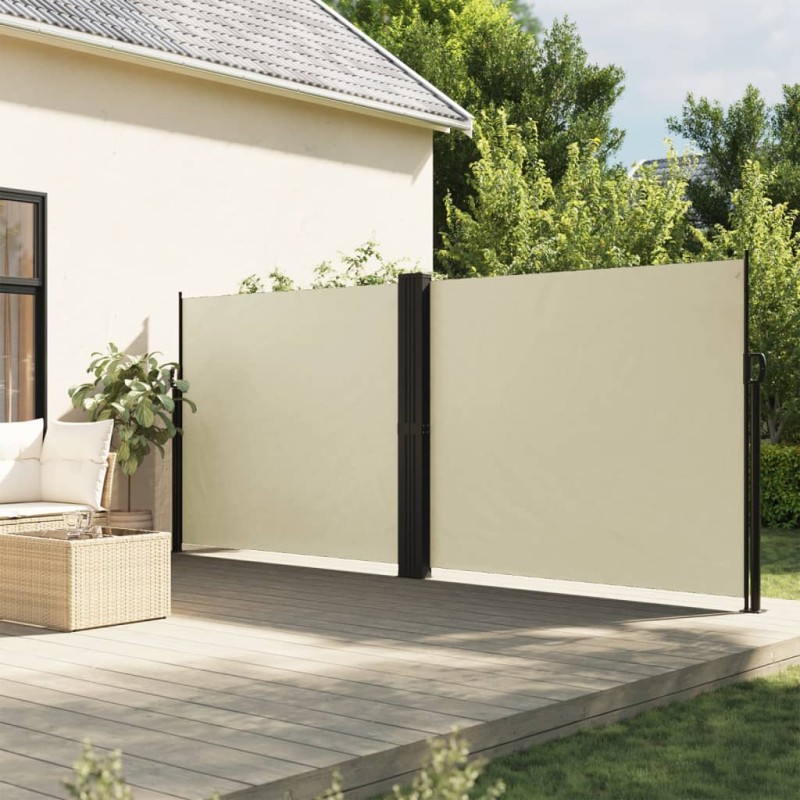 vidaXL Toldo lateral retráctil crema 180x1200 cm vidaXL Toldo lateral retráctil crema 180x1200 cm