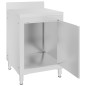 vidaXL Mesa de trabajo comercial mueble acero inoxidable 60x60x96 cm vidaXL Mesa de trabajo comercial mueble acero inoxidable 60x60x96 cm