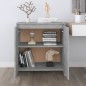vidaXL Aparador de madera contrachapada gris hormigón 70x41x75 cm vidaXL Aparador de madera contrachapada gris hormigón 70x41x75 cm