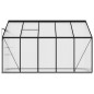 vidaXL Invernadero de aluminio gris antracita 6,5 m³ vidaXL Invernadero de aluminio gris antracita 6,5 m³