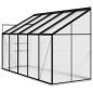 vidaXL Invernadero de aluminio gris antracita 6,5 m³ vidaXL Invernadero de aluminio gris antracita 6,5 m³