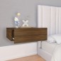 vidaXL Mesita de noche flotante madera roble marrón 40x30x15 cm vidaXL Mesita de noche flotante madera roble marrón 40x30x15 cm