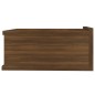 vidaXL Mesita de noche flotante madera roble marrón 40x30x15 cm vidaXL Mesita de noche flotante madera roble marrón 40x30x15 cm