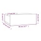 vidaXL Mesita de noche flotante madera roble marrón 40x30x15 cm vidaXL Mesita de noche flotante madera roble marrón 40x30x15 cm