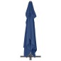 vidaXL Sombrilla voladiza con poste de aluminio azul celeste 4x3 m